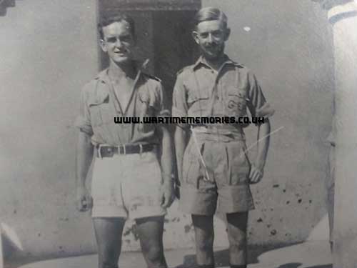 Gerald Mosley & Friend in Laghouat POW Camp